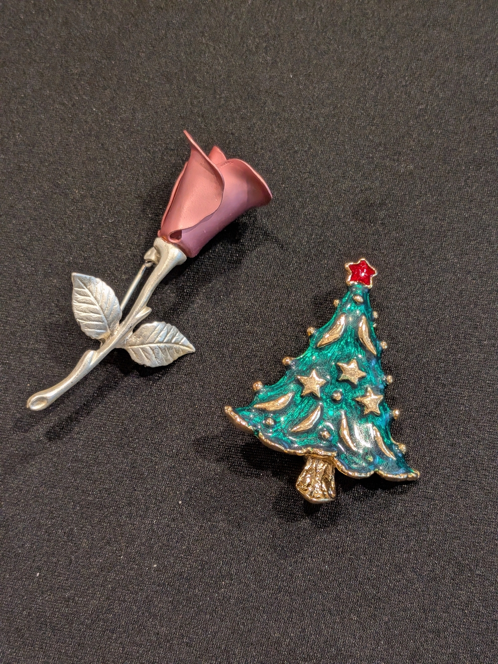 Vintage Avon & Gerry's Set Of 2 Brooches